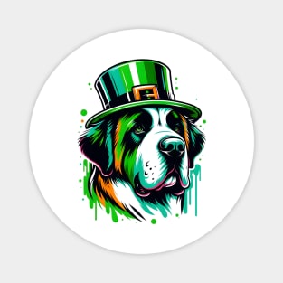 St Bernard's Vibrant Celebration on St Patrick's Day Magnet